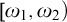 omega 1 comma omega 2 right parenthesis