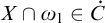 upper X intersection omega 1 element of ̇ upper C