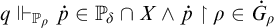 q forces Subscript double struck upper P Sub Subscript rho Baseline ̇ p element of double struck upper P Subscript delta Baseline intersection upper X and ̇ p up harpoon with barb right rho element of ̇ upper G Subscript rho