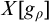 upper X g Subscript rho