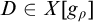 upper D element of upper X g Subscript rho