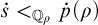 ̇ s less than Subscript upper Q Sub Subscript rho Baseline ̇ p left parenthesis rho right parenthesis