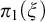 pi 1 left parenthesis xi right parenthesis