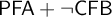backslash textsf upper P upper F upper A plus not backslash textsf upper C upper F upper B