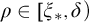 rho element of xi Subscript asterisk Baseline comma delta right parenthesis