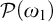 script upper P left parenthesis omega 1 right parenthesis
