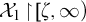upper X 1 backslash factorial up harpoon with barb right backslash exclamation mark zeta comma infinity right parenthesis