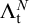 upper Lamda Subscript normal t Superscript upper N