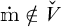 m dot does not belong to V vector.