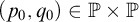 left parenthesis p 0 comma q 0 right parenthesis element of double struck upper P times double struck upper P