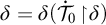 delta equals delta left parenthesis ̇ script upper T 0 backslash factorial up harpoon with barb right backslash exclamation mark delta right parenthesis