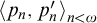 less than p Subscript n Baseline comma p Subscript n Baseline prime greater than Subscript n less than omega