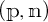 open parenthesis p comma n close parenthesis