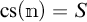 c s open parenthesis bold n close parenthesis equals bold S