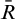 upper R overbar