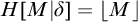 upper H upper M vertical bar delta equals backslash l comma f comma l comma o comma o r upper M comma r comma f comma l comma o backslash o r