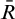 upper R overbar