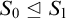 upper S 0 normal subgroup of or equal to upper S 1