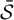 script upper S overbar