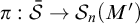 pi colon script upper S overbar right arrow upper S Subscript n Baseline left parenthesis upper M prime right parenthesis