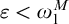 epsilon less than omega 1 Superscript upper M