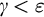 gamma less than epsilon