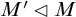 upper M prime white left pointing triangle upper M