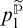 p sub 1 superscript p tilde