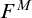 upper F Superscript upper M