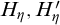 upper H Subscript eta Baseline comma upper H prime Subscript eta