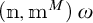 open parenthesis n comma m to the M power close parenthesis omega