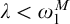 lamda less than omega 1 Superscript upper M