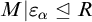 upper M vertical bar epsilon Subscript alpha Baseline normal subgroup of or equal to upper R
