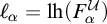 script l Subscript alpha Baseline equals l h left parenthesis upper F Subscript alpha Superscript script upper U Baseline right parenthesis