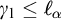 gamma 1 less than or equals script l Subscript alpha