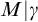 upper M vertical bar gamma