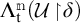 Lambda sub t super m of open parenthesis script U given delta close parenthesis