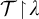 script upper T backslash exclamation mark up harpoon with barb right backslash exclamation mark lamda