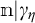N vertical bar gamma sub n.