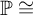 double struck upper P approximately equals