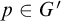 p element of upper G prime