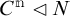 C to the n power is a normal subgroup of N