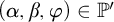 left parenthesis alpha comma beta comma phi right parenthesis element of double struck upper P prime