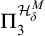 upper Pi 3 Superscript upper H Super Subscript delta Super Superscript upper M