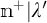 m to the plus power vertical bar absolute value of lambda prime