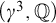 left parenthesis gamma cubed comma double struck upper Q right parenthesis