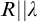upper R StartAbsoluteValue EndAbsoluteValue lamda