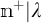 n to the plus power vertical bar lambda