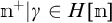 m to the plus power vertical bar gamma is an element of H open bracket m close bracket