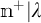 n to the plus power vertical bar lambda